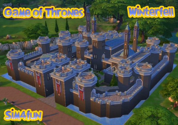  Sims Fans: Winterfell Castle inspired by Game of Thrones by Sim4Fun