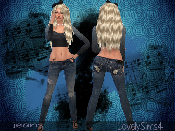  The Sims Resource: Jeans Woman by makysek1989