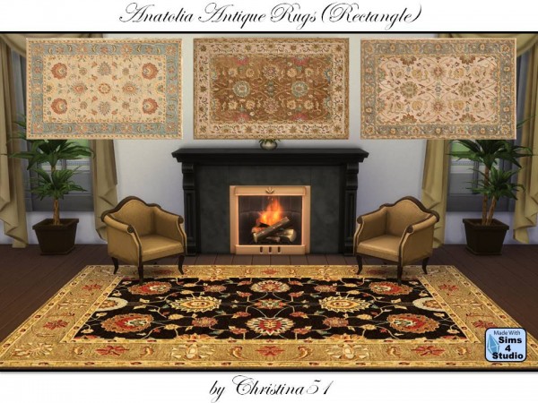  Mod The Sims: Anatolia Antique Rugs by Christina51