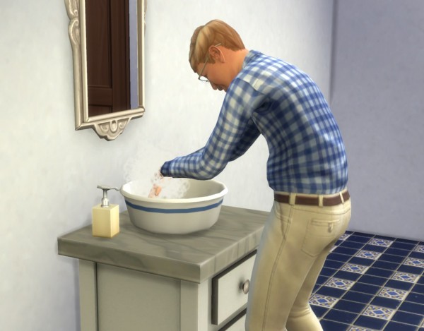 sims 4 wash dishes in sink mod