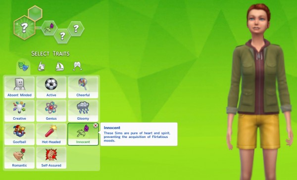  Mod The Sims: Innocent Trait by Thedarkgod