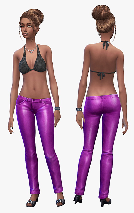  19 Sims 4 Blog: Leather pants set