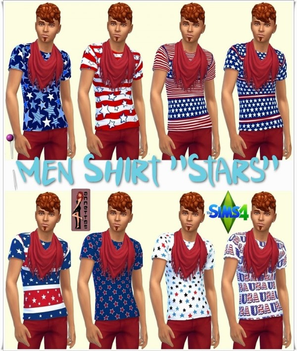 Annett`s Sims 4 Welt Men Shirt Star • Sims 4 Downloads