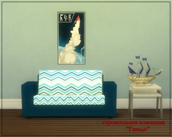  Sims 3 by Mulena: Livans sofa