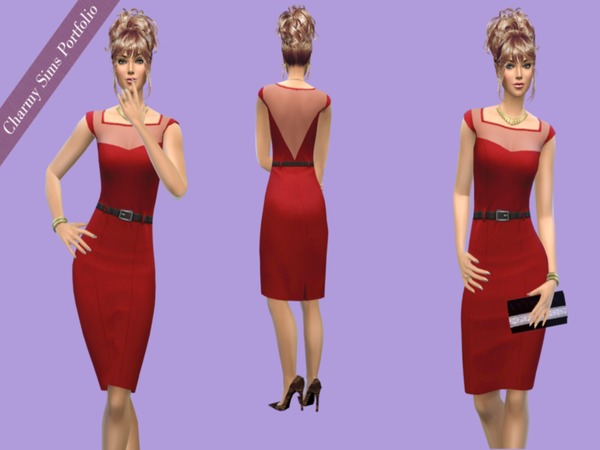  The Sims Resource: Elegant Dress by Charmy Sims Portofolio