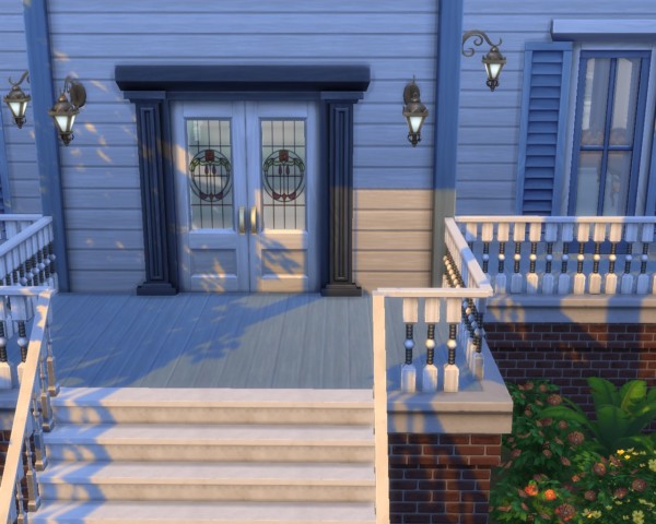  Mod The Sims: Stained Glass Double Door Set by mojo007