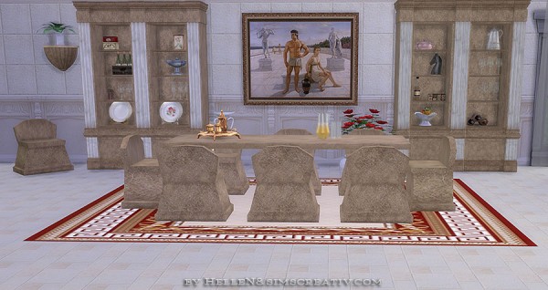  Sims Creativ: Dining room Athena by HelleN