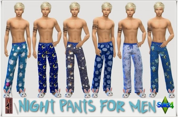  Annett`s Sims 4 Welt: Night Pants for Men