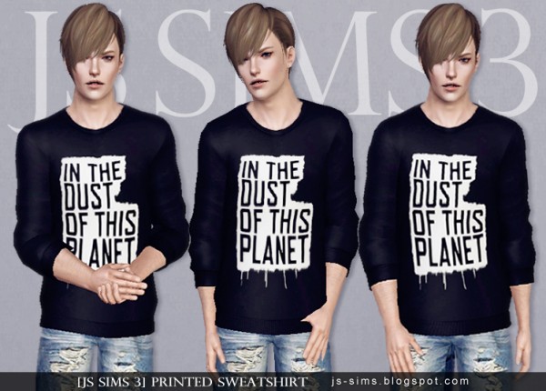  JS Sims 4: Printed Sweatshirt