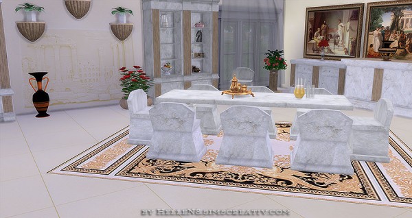  Sims Creativ: Dining room Athena by HelleN