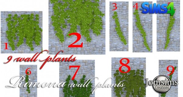  Jom Sims Creations: New wall plants