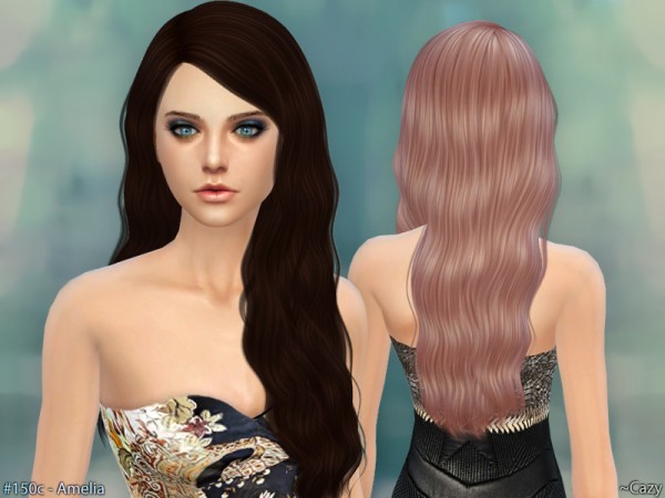  The Sims Resource: Amelia Hairstyle by Cazy