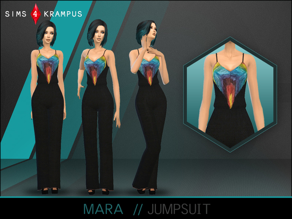  The Sims Resource: Mara Jumpsuit by SIms4Krampus