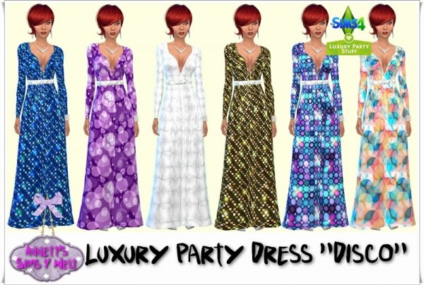  Annett`s Sims 4 Welt: Luxury Party Dress Disco