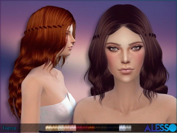  The Sims Resource: Alesso   Firenze Hair
