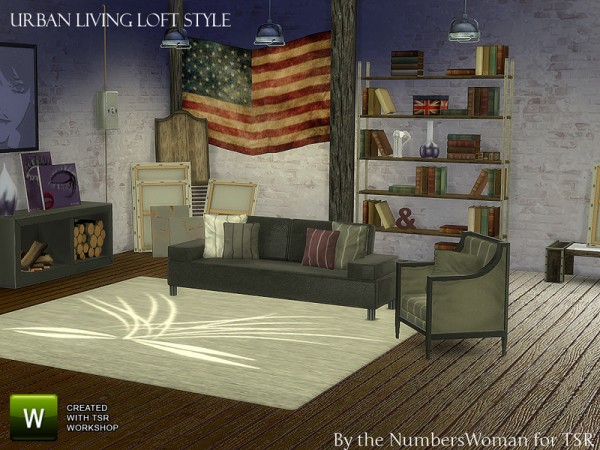  The Sims Resource: Urban Loft Living by TheNumbersWoman