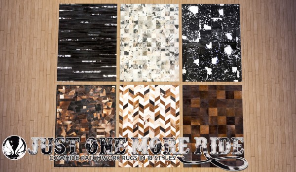  Simsational designs: Just One More Ride   Patchwork Leather Rugs