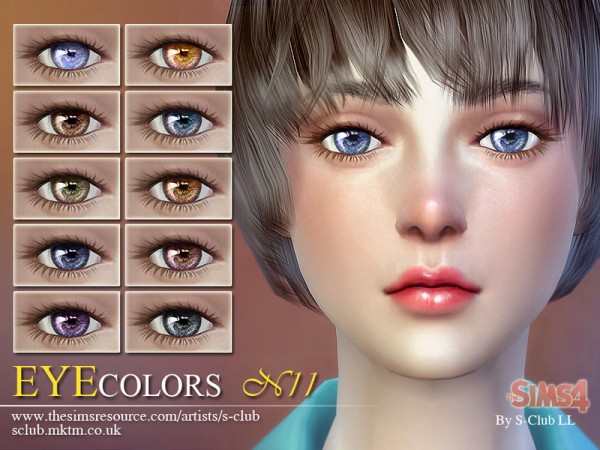  The Sims Resource: Eyecolors 11 by S Club