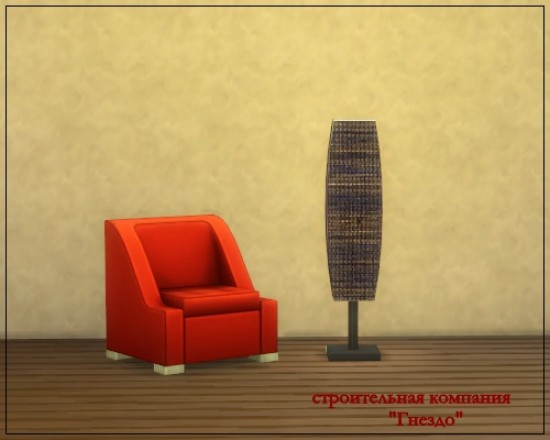  Sims 3 by Mulena: Duo Sisal lamp