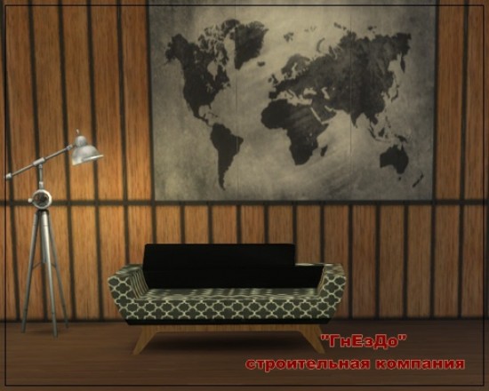  Sims 3 by Mulena: Wood panel