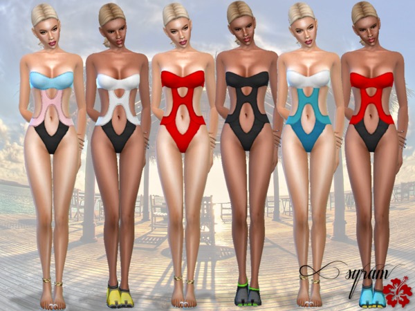  The Sims Resource: The Pam Pam Swimsuit by EsyraM