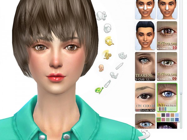  The Sims Resource: Eyecolors 11 by S Club