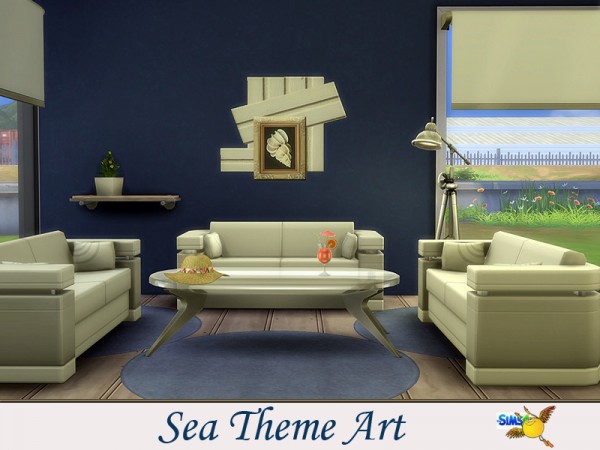  The Sims Resource: Sea Theme Art by evi