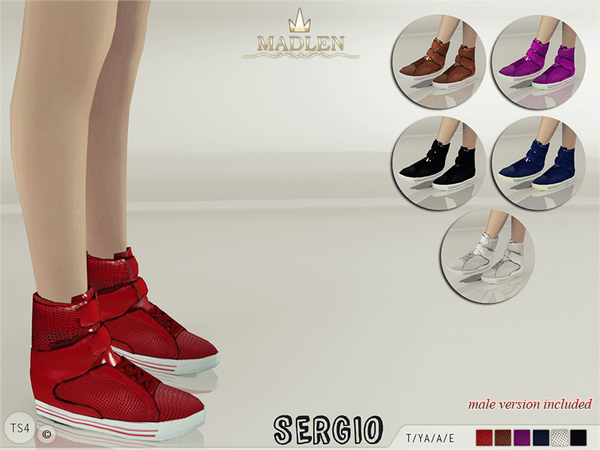  The Sims Resource: Madlen Sergio Sneakers by MJ95