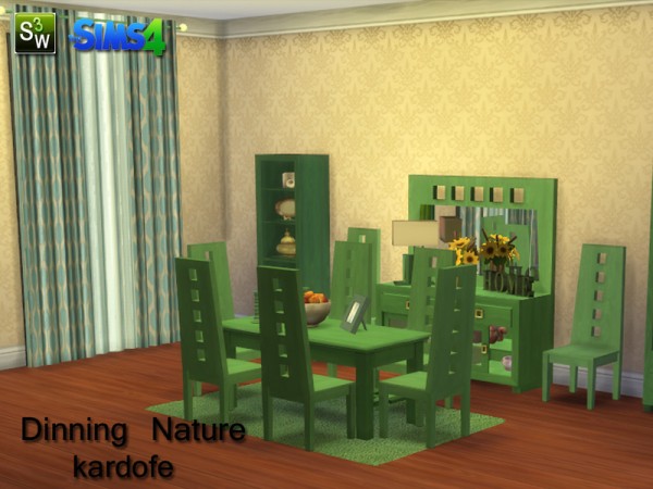  The Sims Resource: Dinning room nature by Kardofe
