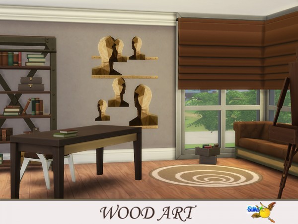  The Sims Resource: Wood Art set by evi
