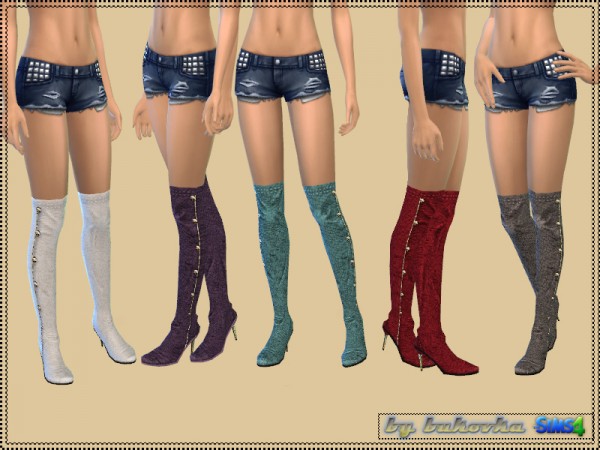  The Sims Resource: Shoes Jackboots by Bukovka