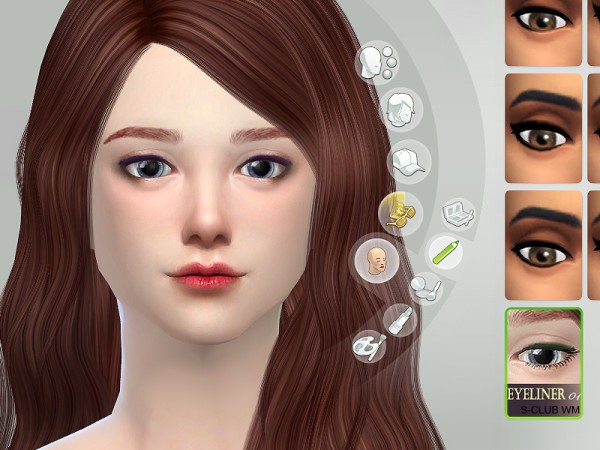  The Sims Resource: Eyeliner 01 by S Club