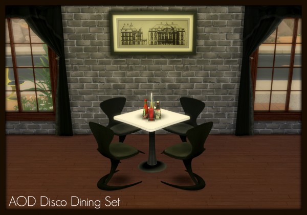  Mod The Sims: AOD Disco Dining Set by Elias943