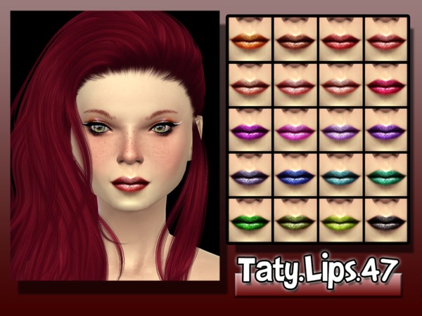  The Sims Resource: Lips 47 by Taty