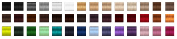  Miss Paraply: Hair retexture   Alesso 60′s   42 colors