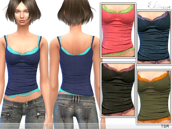  The Sims Resource: Double Layer Top by ekinege