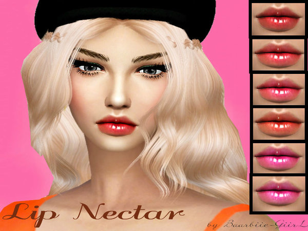  The Sims Resource: Lip Nectar by Baarbiie Giirl