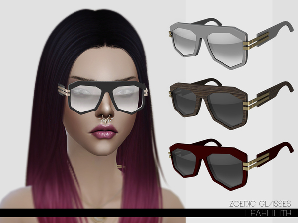  The Sims Resource: Zoedic Glasses by LeahLillith