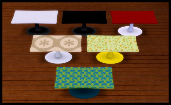  Mod The Sims: AOD Disco Dining Set by Elias943