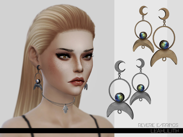  The Sims Resource: Reverie Earrings by LeahLillith