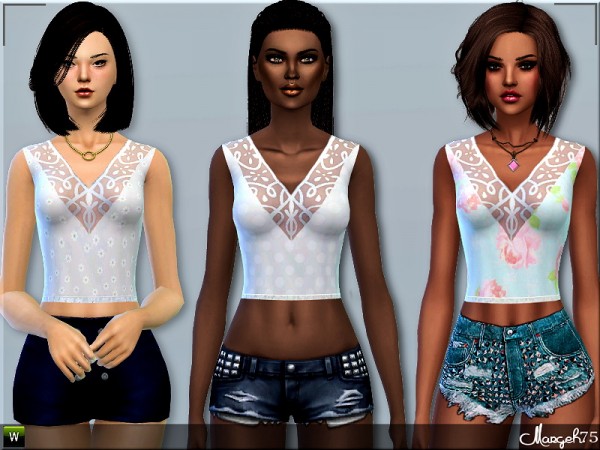  Sims 3 Addictions: Camisole Lace Tops by Margies Sims