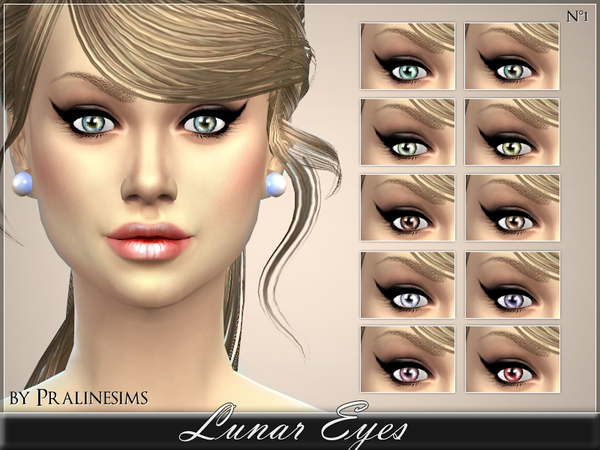  The Sims Resource: Lunar Eyes by PralineSims