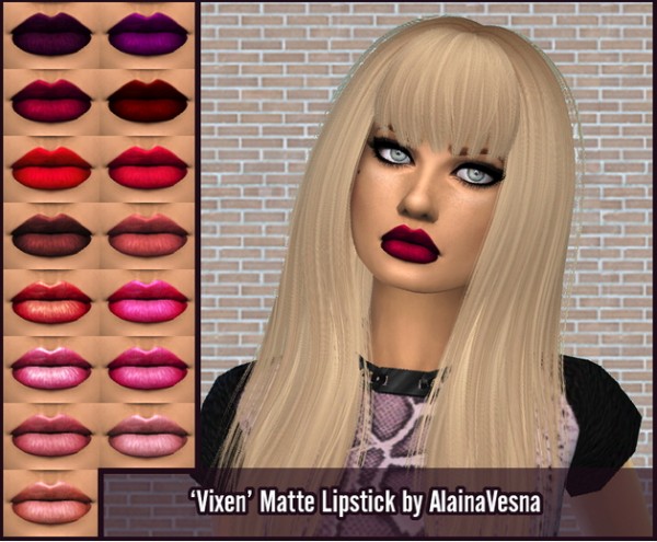  Alaina Vesna: Vixen Matte Lipstick in 15 Shades