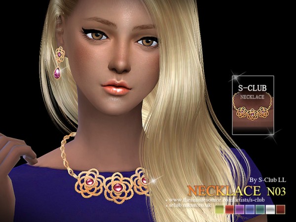  The Sims Resource: Necklace N03 by S Club