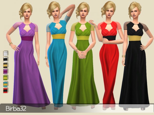  The Sims Resource: Pompei Dress by Birba32