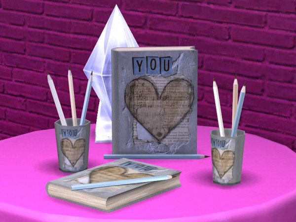  The Sims Resource: Romantic Writer set by Soloriya