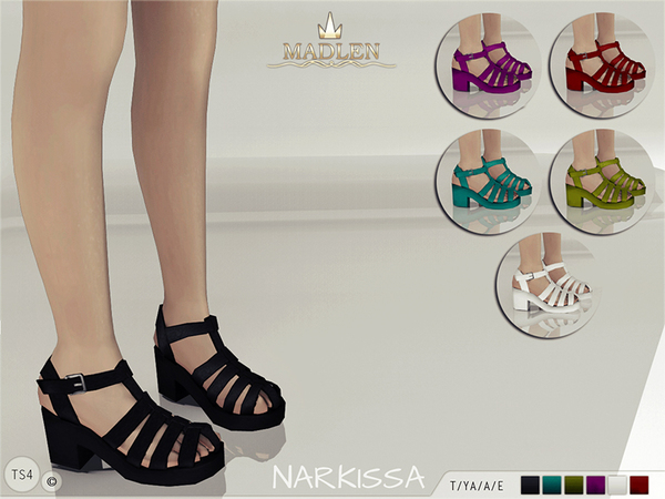  The Sims Resource: Madlen Narkissa Sandals by MJ95