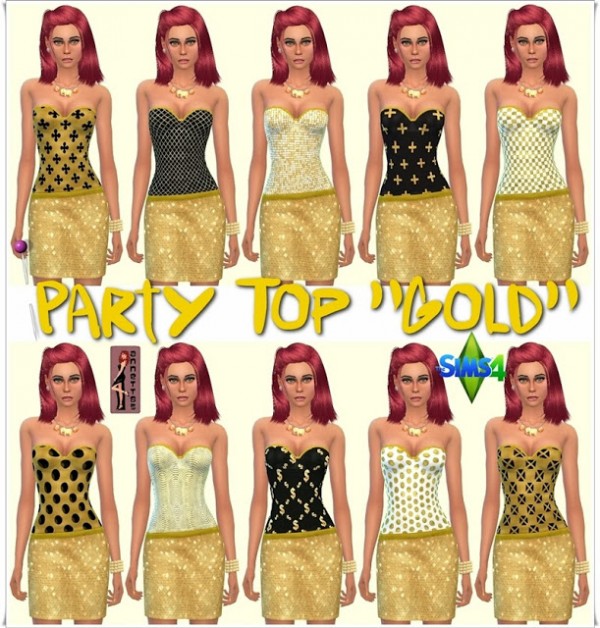  Annett`s Sims 4 Welt: Party Top Gold