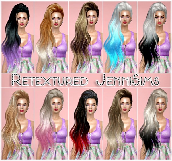  Jenni Sims: Sets of Hairs SkySims retextured