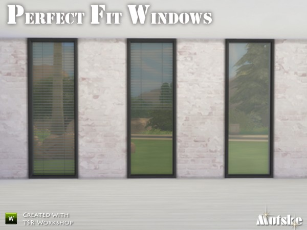  The Sims Resource: Perfect Fit Windows by Mutske